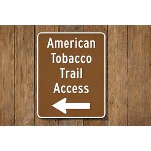 American Tobacco Trail Access Sign North Carolina Cycling Biking Bike Outdoors